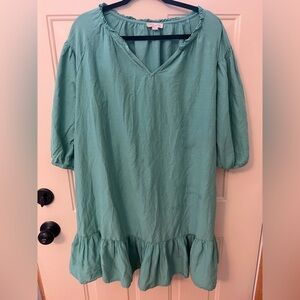 Knox Rose Teal Tunic Top